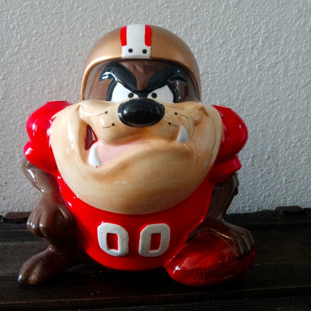 NFL SAN FRANCISCO 49ERS TAZ COOKIE JAR TAZMANIAN DEVIL